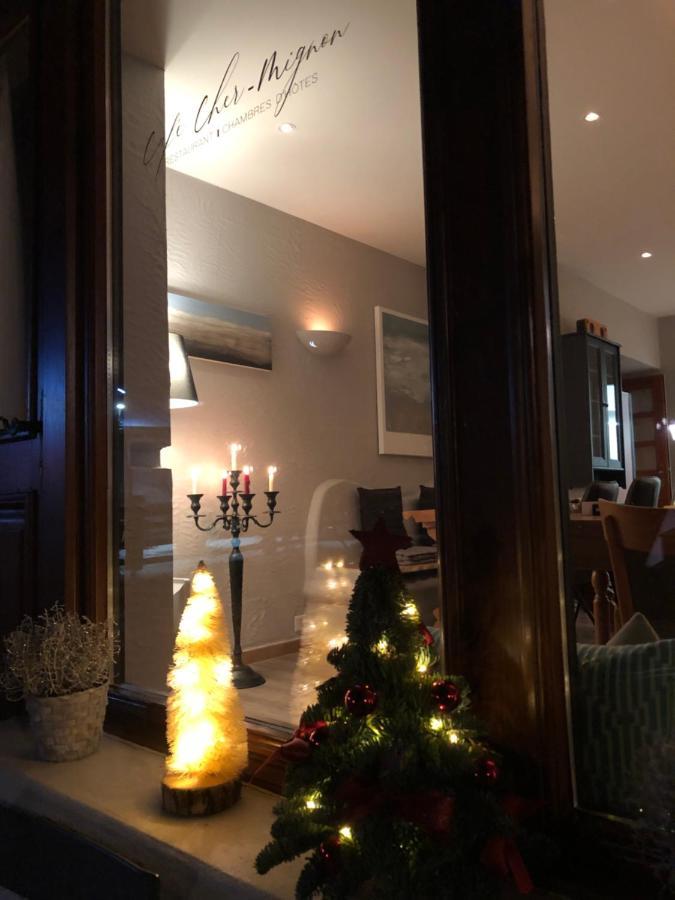 Cafe Cher-Mignon Et Chambres D'Hotes Chermignon-d'en Haut Bagian luar foto